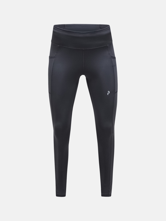 Dark Grey Women Peak Performance Flow Tights | US-OISYW5163