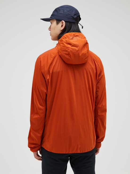 Dark Orange Men Peak Performance Vislight Polartec® Alpha™ Insulated Wind Jacket | US-FGIKE3042