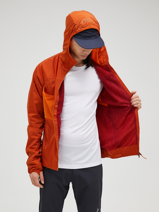 Dark Orange Men Peak Performance Vislight Polartec® Alpha™ Insulated Wind Jacket | US-FGIKE3042