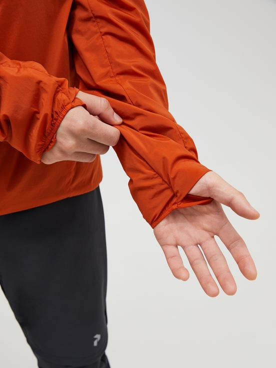 Dark Orange Men Peak Performance Vislight Polartec® Alpha™ Insulated Wind Jacket | US-FGIKE3042