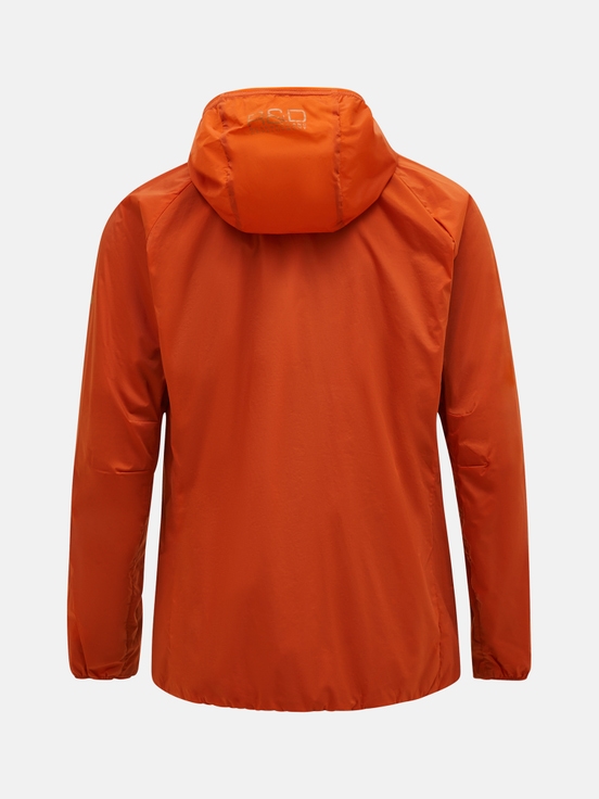 Dark Orange Men Peak Performance Vislight Polartec® Alpha™ Insulated Wind Jacket | US-FGIKE3042