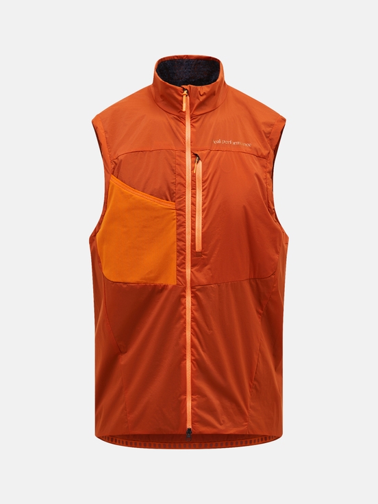 Dark Orange Men Peak Performance Vislight Polartec® Alpha™ Vest | US-VXOCT1403