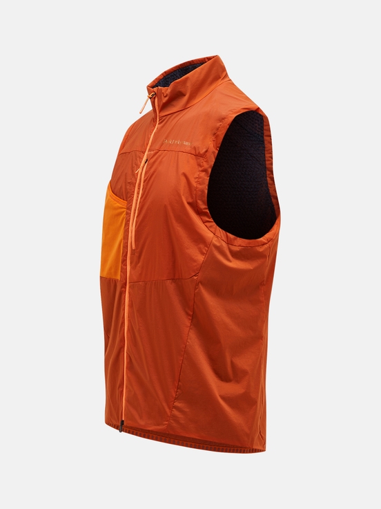 Dark Orange Men Peak Performance Vislight Polartec® Alpha™ Vest | US-VXOCT1403