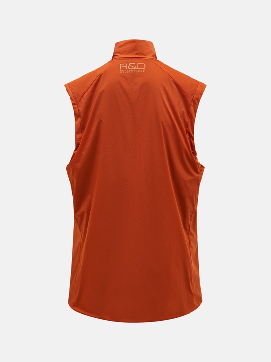 Dark Orange Men Peak Performance Vislight Polartec® Alpha™ Vest | US-VXOCT1403