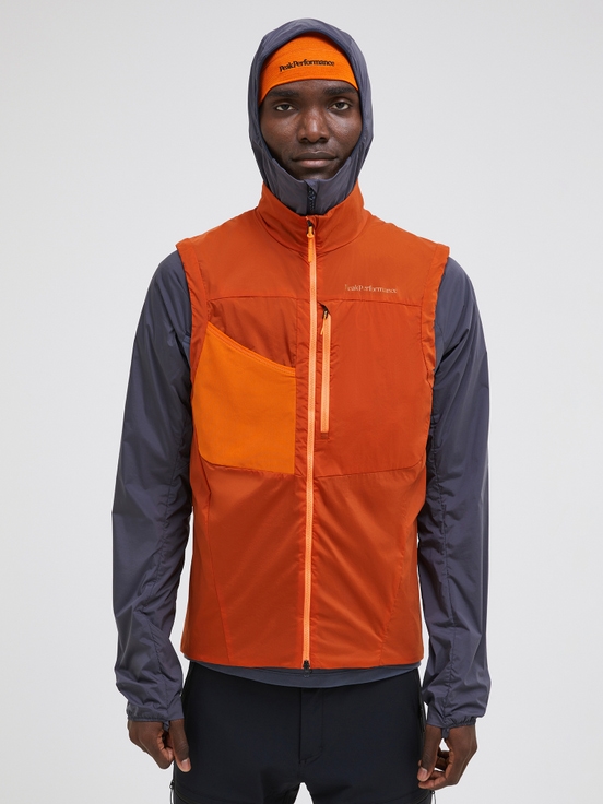 Dark Orange Men Peak Performance Vislight Polartec® Alpha™ Vest | US-VXOCT1403