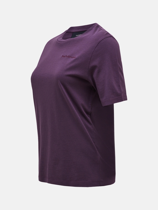 Dark Purlple Women Peak Performance Original Small Logo T-shirt | US-FZGSJ9081