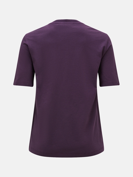 Dark Purlple Women Peak Performance Original Small Logo T-shirt | US-FZGSJ9081