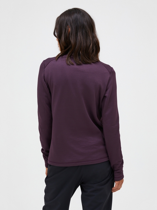 Dark Purlple Women Peak Performance Trail Polartec® Power Grid™ Half Zip Fleece | US-YVPAW1658