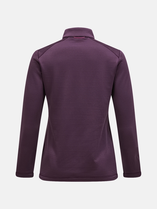 Dark Purlple Women Peak Performance Trail Polartec® Power Grid™ Half Zip Fleece | US-YVPAW1658