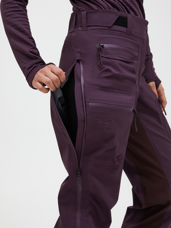 Dark Purlple Women Peak Performance Vislight Gore-tex C-knit 3l Shell Ski Pants | US-SUMDT4051