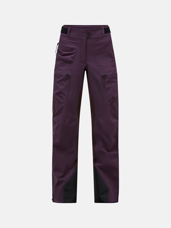 Dark Purlple Women Peak Performance Vislight Gore-tex C-knit 3l Shell Ski Pants | US-SUMDT4051