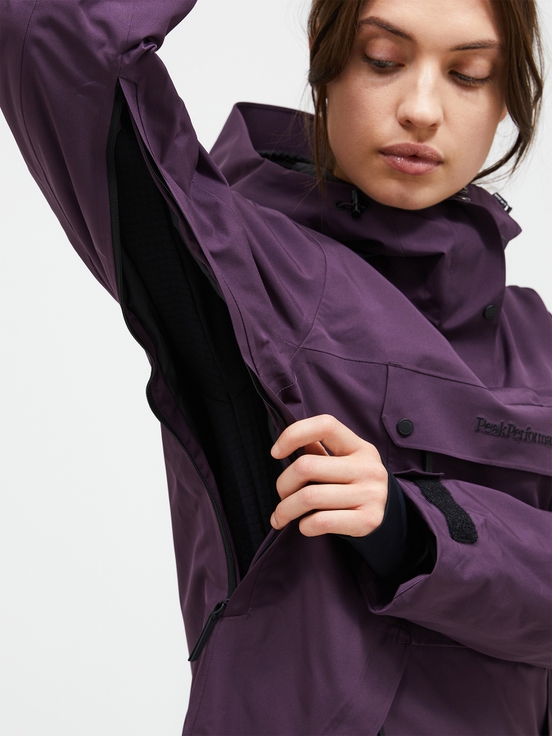 Dark Purple Women Peak Performance 2l Insulated Shell Anorak Windbreaker | US-HFDNJ7462