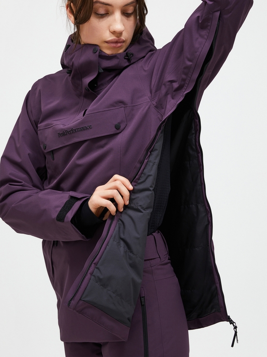 Dark Purple Women Peak Performance 2l Insulated Shell Anorak Windbreaker | US-HFDNJ7462