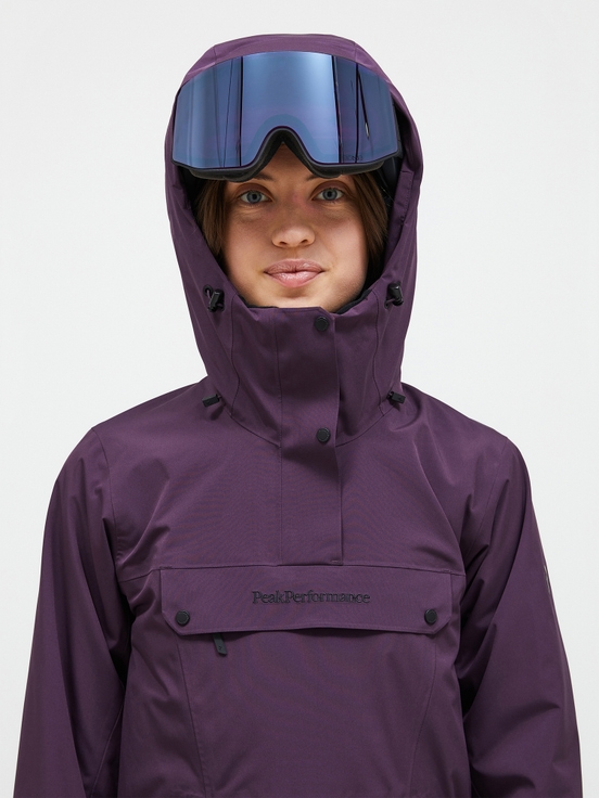 Dark Purple Women Peak Performance 2l Insulated Shell Anorak Windbreaker | US-HFDNJ7462