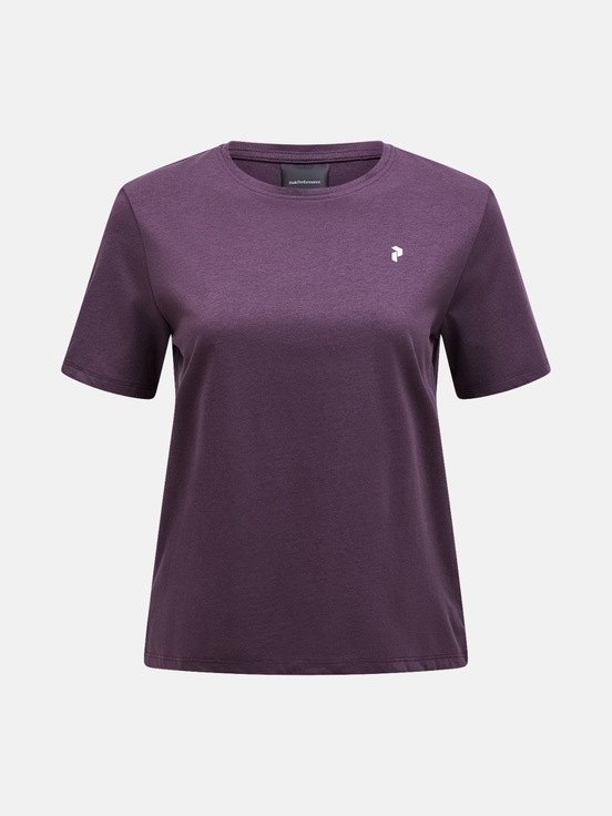 Dark Purple Women Peak Performance Explore Graphic T-shirt | US-YRUGL4389