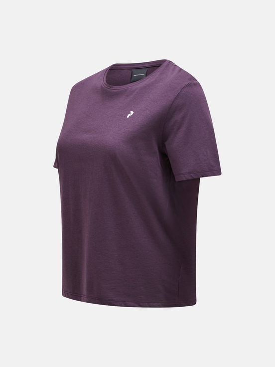 Dark Purple Women Peak Performance Explore Graphic T-shirt | US-YRUGL4389