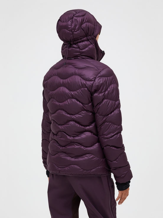 Dark Purple Women Peak Performance Helium Hood Down Jacket | US-YRCPJ1782