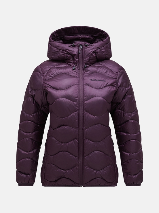 Dark Purple Women Peak Performance Helium Hood Down Jacket | US-YRCPJ1782