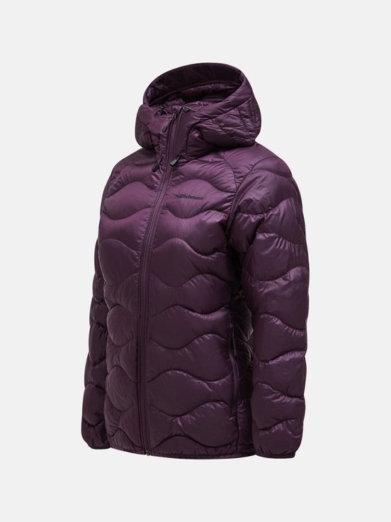 Dark Purple Women Peak Performance Helium Hood Down Jacket | US-YRCPJ1782