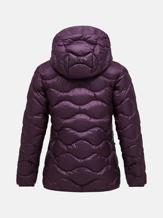 Dark Purple Women Peak Performance Helium Hood Down Jacket | US-YRCPJ1782