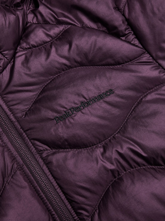 Dark Purple Women Peak Performance Helium Hood Down Jacket | US-YRCPJ1782