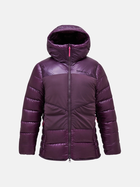 Dark Purple Women Peak Performance Minus Degree Down Puffer Ski Jacket | US-NSMKV2867