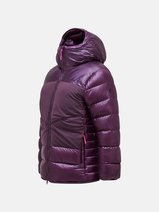 Dark Purple Women Peak Performance Minus Degree Down Puffer Ski Jacket | US-NSMKV2867