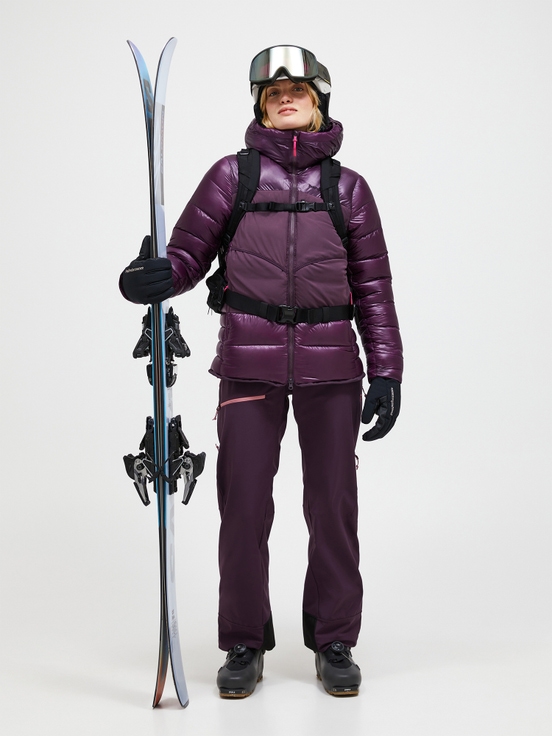 Dark Purple Women Peak Performance Minus Degree Down Puffer Ski Jacket | US-NSMKV2867