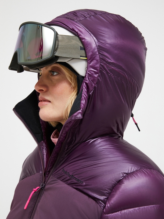 Dark Purple Women Peak Performance Minus Degree Down Puffer Ski Jacket | US-NSMKV2867