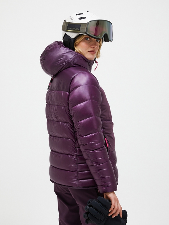 Dark Purple Women Peak Performance Minus Degree Down Puffer Ski Jacket | US-NSMKV2867