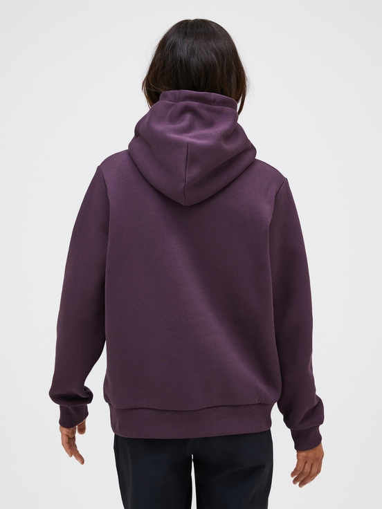 Dark Purple Women Peak Performance Original Small Logo Hoodie | US-JMVNA1823