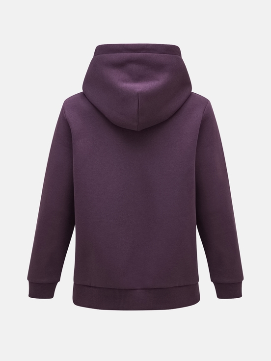 Dark Purple Women Peak Performance Original Small Logo Hoodie | US-JMVNA1823