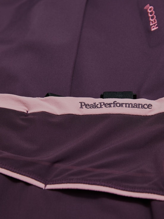 Dark Purple Women Peak Performance Stretch Softshell Bib Pants | US-BXZDE5238