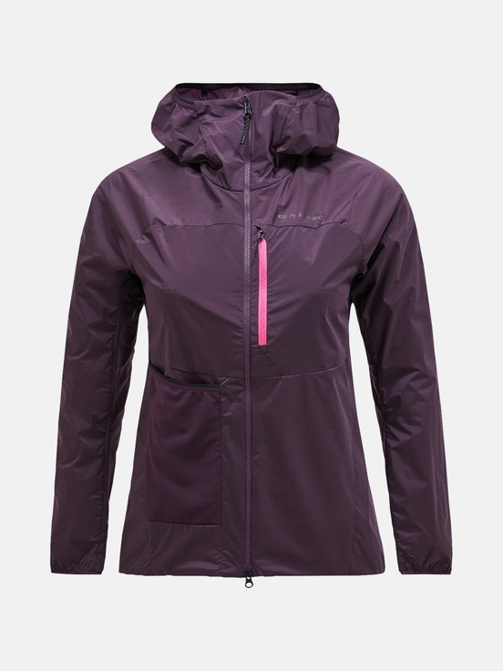 Dark Purple Women Peak Performance Vislight Polartec® Alpha™ Insulated Wind Jacket | US-TFJPM7935