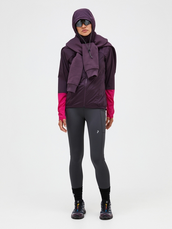 Dark Purple Women Peak Performance Vislight Wind Jacket | US-TICNY7350