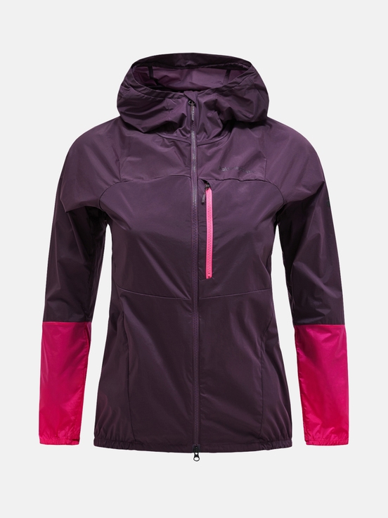 Dark Purple Women Peak Performance Vislight Wind Jacket | US-TICNY7350