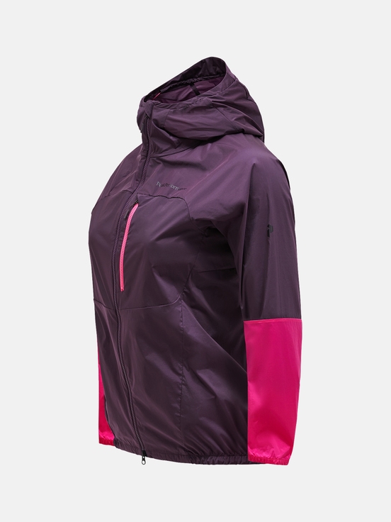 Dark Purple Women Peak Performance Vislight Wind Jacket | US-TICNY7350