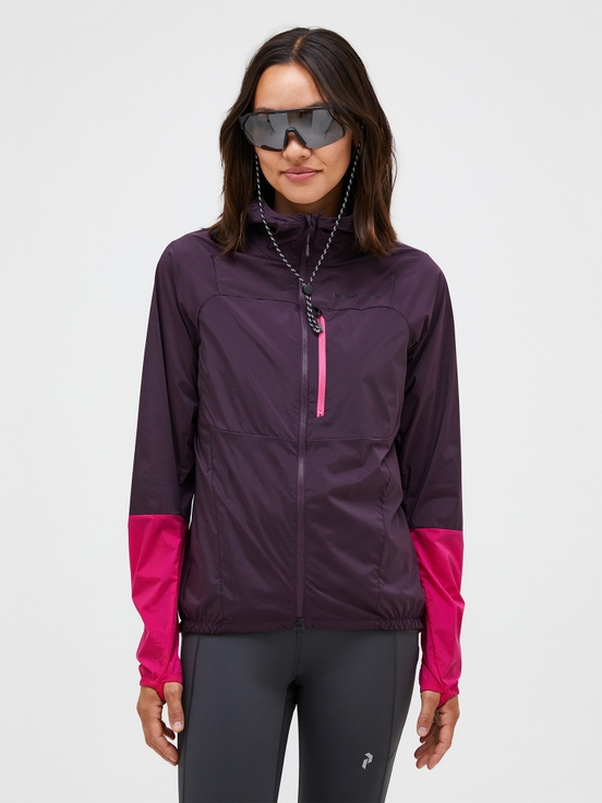 Dark Purple Women Peak Performance Vislight Wind Jacket | US-TICNY7350