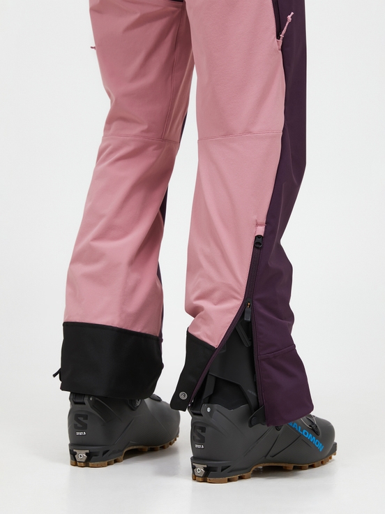 Dark Purple / Pink Women Peak Performance Ascent Softshell Ski Pants | US-CRXID9647