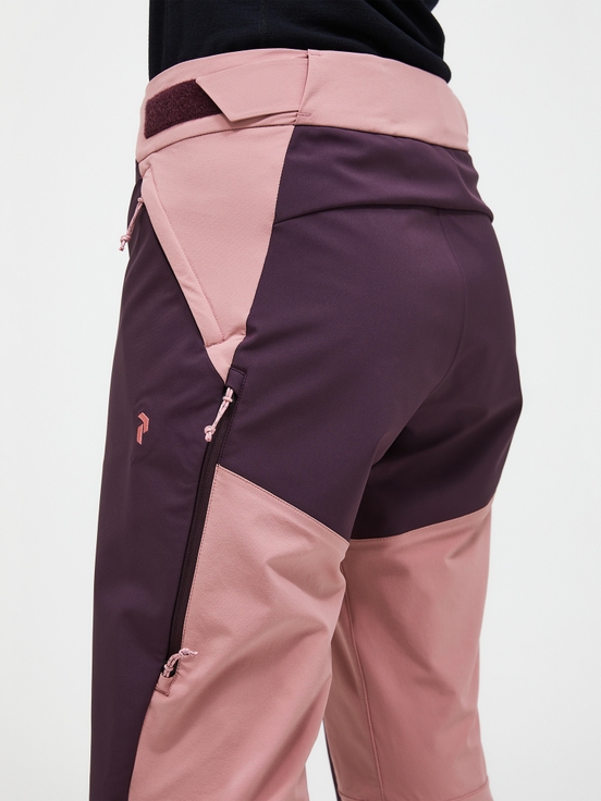 Dark Purple / Pink Women Peak Performance Ascent Softshell Ski Pants | US-CRXID9647