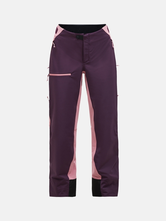 Dark Purple / Pink Women Peak Performance Ascent Softshell Ski Pants | US-CRXID9647