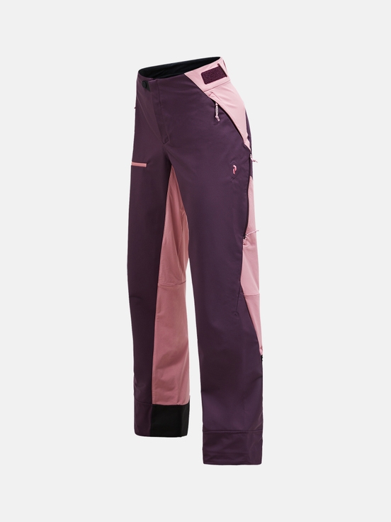 Dark Purple / Pink Women Peak Performance Ascent Softshell Ski Pants | US-CRXID9647