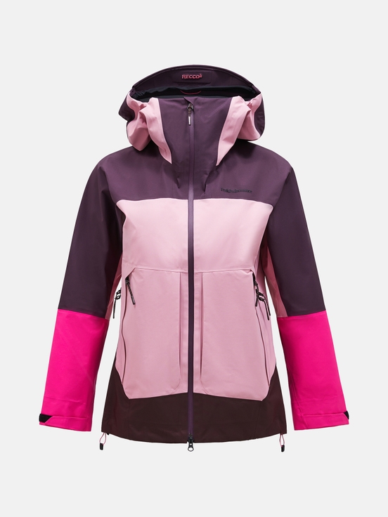 Dark Purple / Pink Women Peak Performance Vislight Gore-tex C-knit 3l Shell Ski Jacket | US-VSJAL5469