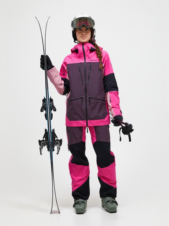 Dark Purple / Pink Women Peak Performance Vertical Gore-tex Pro 3l Shell Ski Jacket | US-KVDHU8714