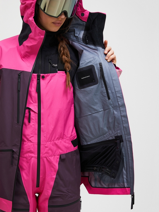 Dark Purple / Pink Women Peak Performance Vertical Gore-tex Pro 3l Shell Ski Jacket | US-KVDHU8714