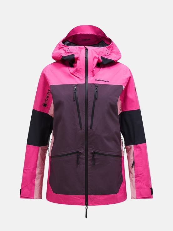 Dark Purple / Pink Women Peak Performance Vertical Gore-tex Pro 3l Shell Ski Jacket | US-KVDHU8714