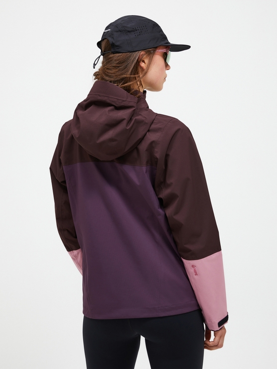 Dark Purple / Pink Women Peak Performance Trail Hipe Shell Jacket | US-BXMKJ5946