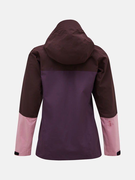 Dark Purple / Pink Women Peak Performance Trail Hipe Shell Jacket | US-BXMKJ5946