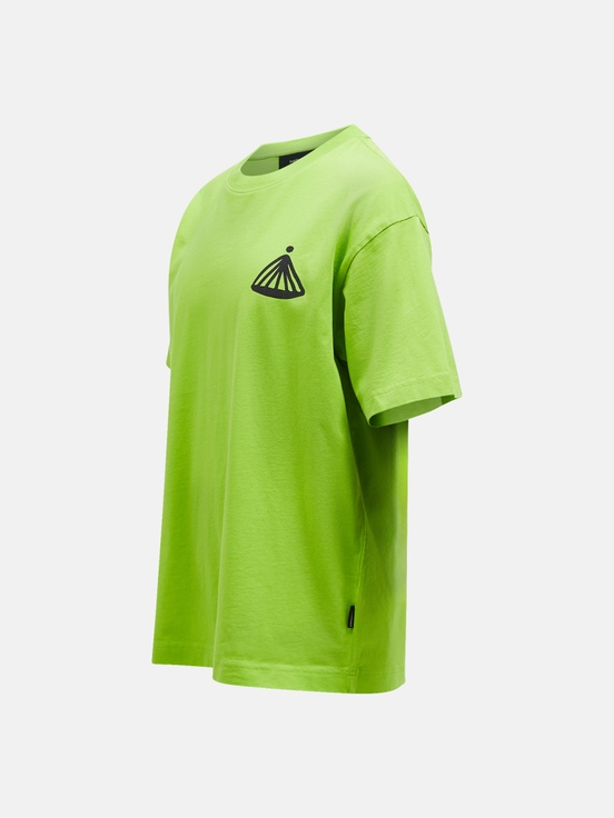 Green Men Peak Performance Graphic T-shirt | US-PVWMK7403