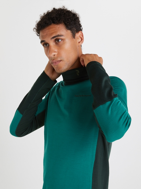 Green Men Peak Performance Magic Rollneck Base Layer | US-EQIPV6072